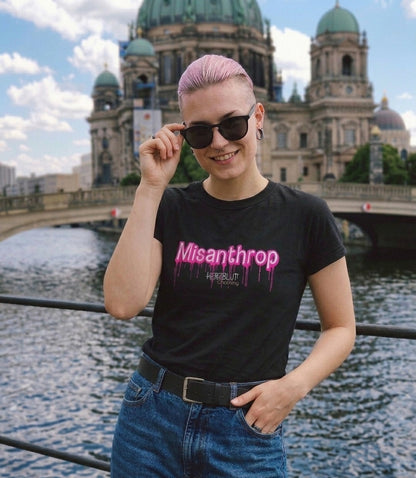 MISANTHROP PINK DOLL - T-Shirt - schwarz