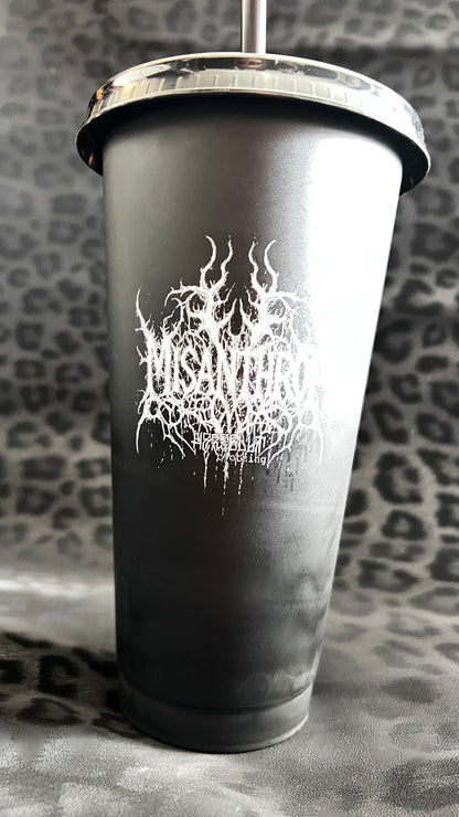 MISANTHROP BLACK METAL - Trinkhalm-Becher