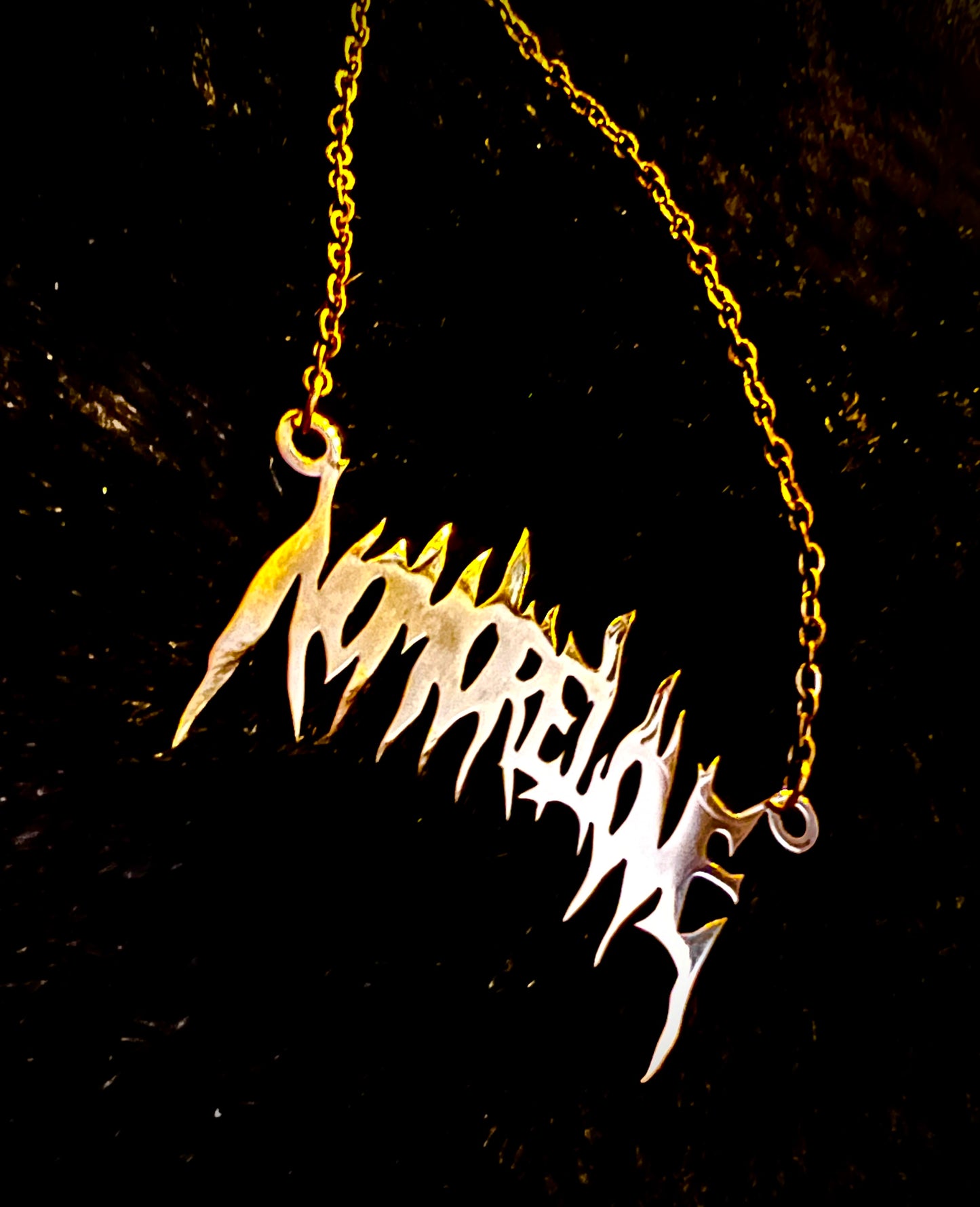 NO MORE LOVE - Kette - gold/silber