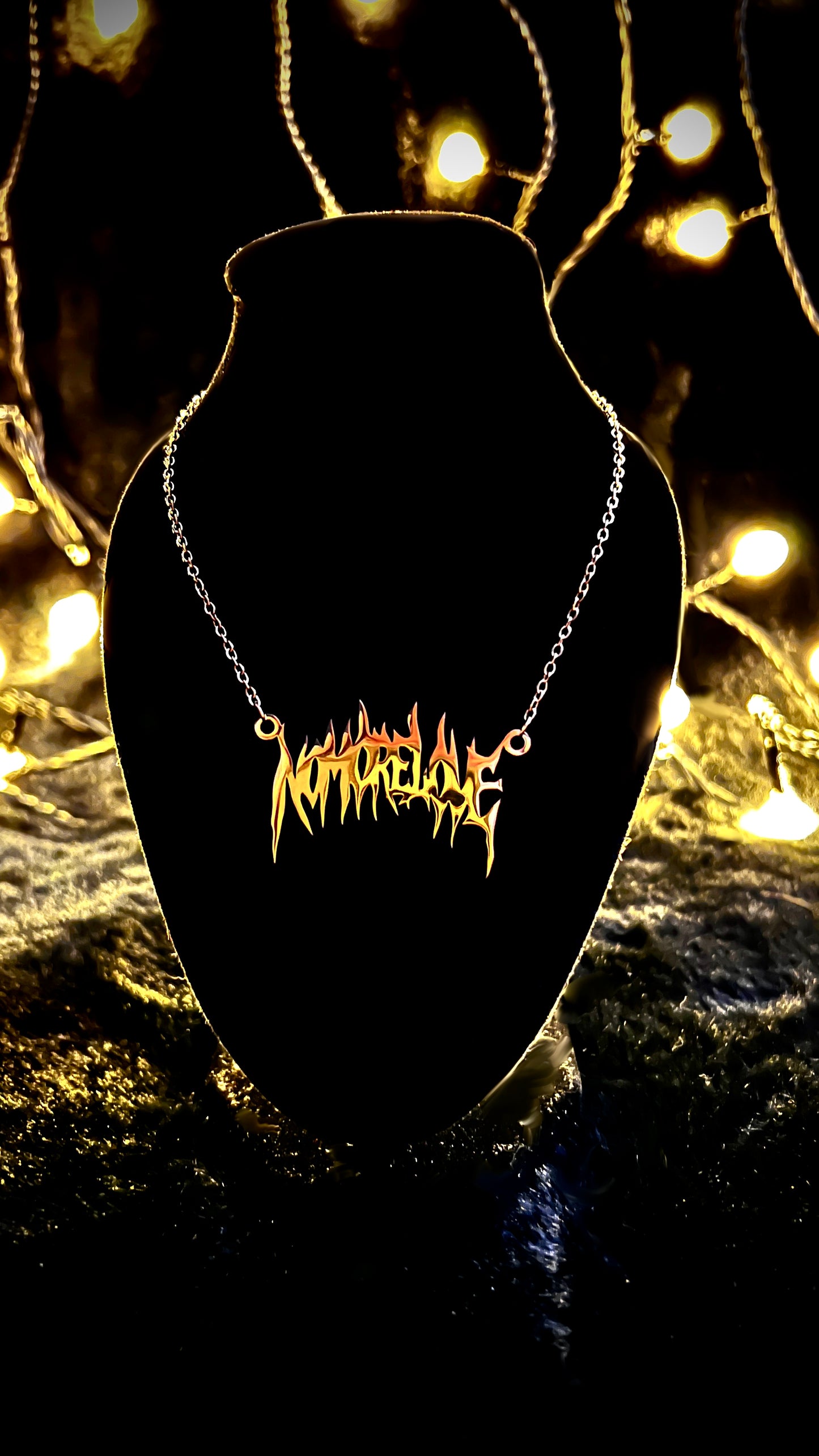 NO MORE LOVE - Kette - gold/silber