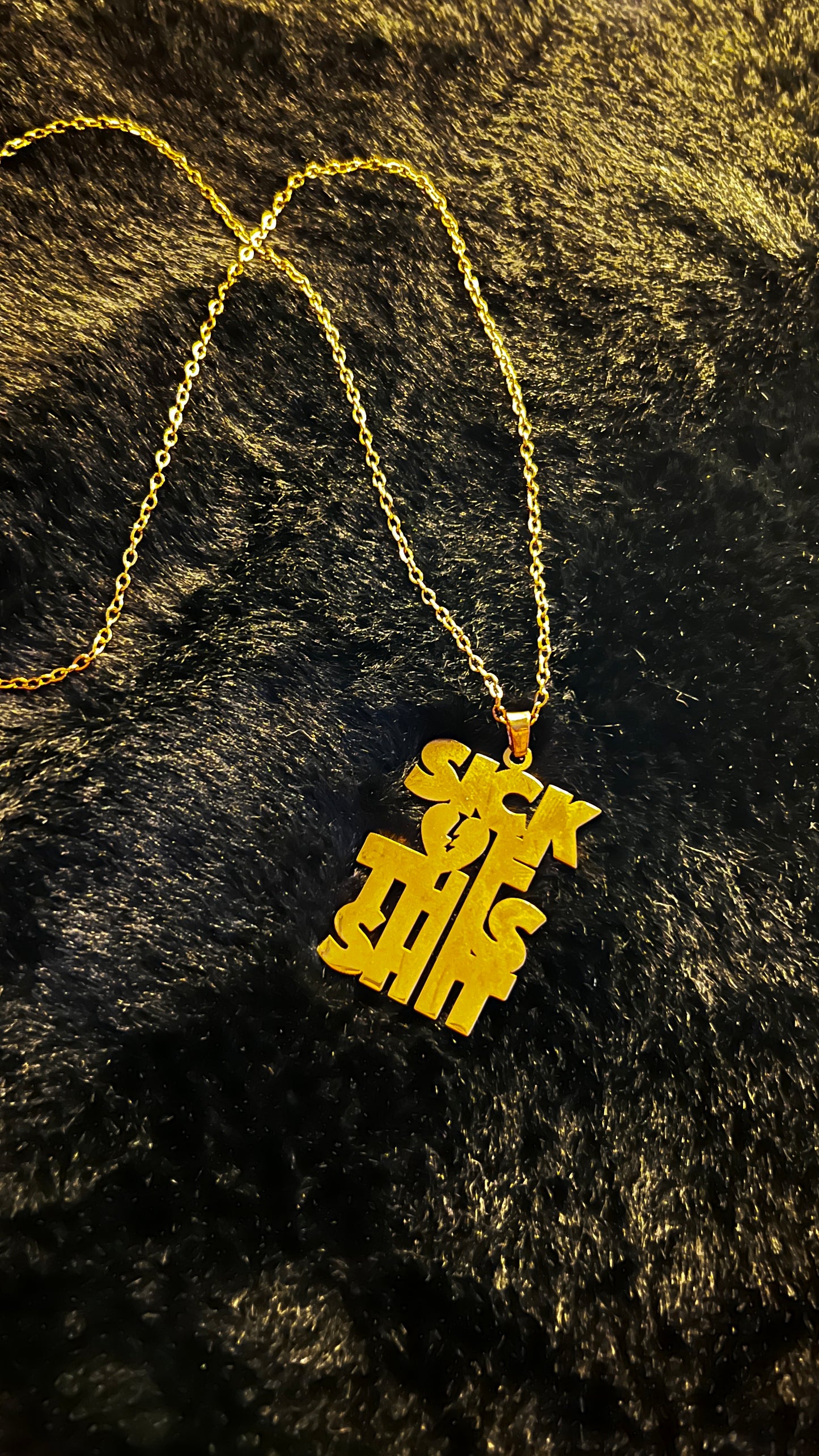SICK OF THIS SHIT - Kette - gold/silber