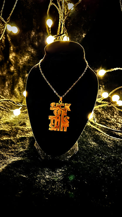 SICK OF THIS SHIT - Kette - gold/silber