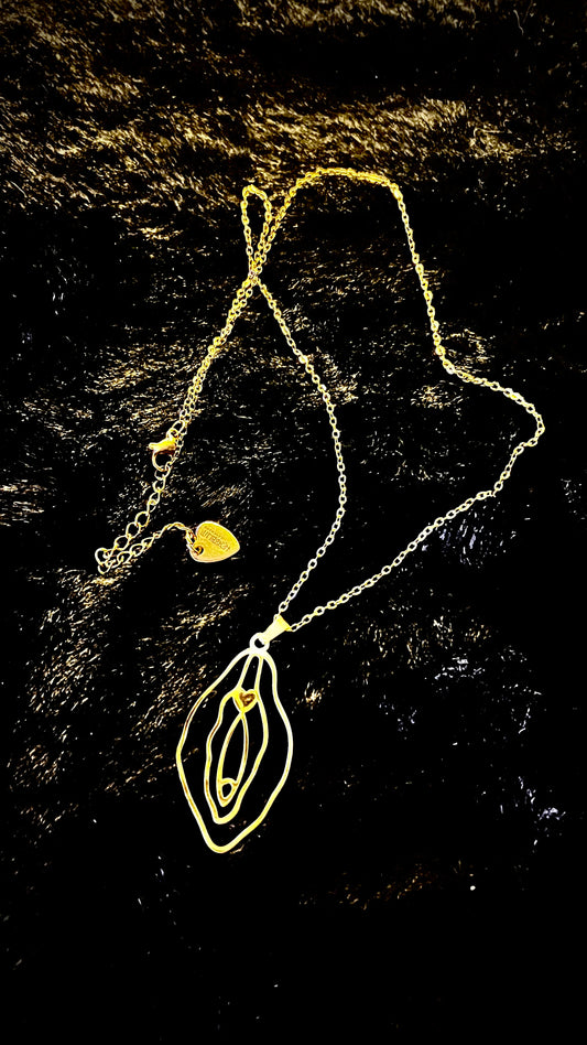 VULVA Kette - gold/silber