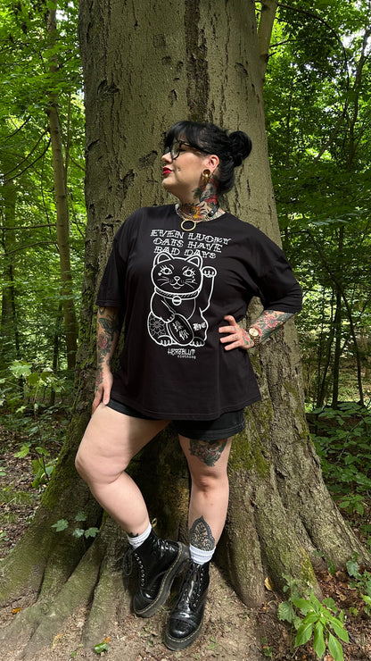 LUCKY CAT - T-Shirt - schwarz